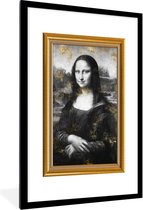 Fotolijst incl. Poster - Mona Lisa - Da Vinci - Goud - Lijst - 80x120 cm - Posterlijst
