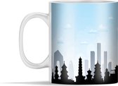 Mok - Illustratie van een silhouet van de skyline van Beijing - 350 ml - Beker