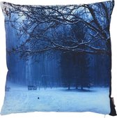 Hoyz | Kussen Photoprint Winter Land Scape | 45 X 45 | Sierkussen Voor Woonkamer Of Slaapkamer
