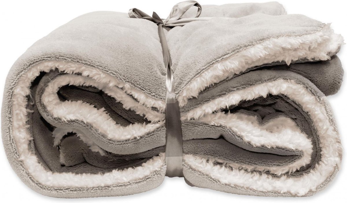 Unique Living Lars - Fleece Plaid - 150x200 cm - Chateau Grey