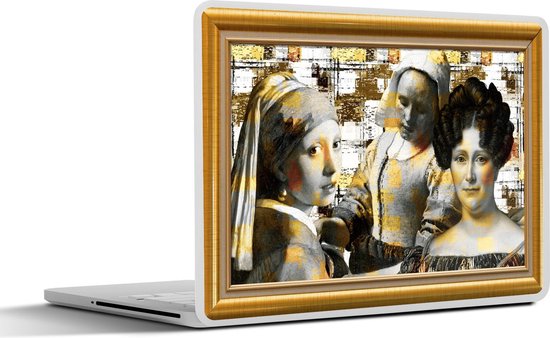 Autocollant pour ordinateur portable - 17,3 pouces - Art - Maîtres anciens - Cadres - Or - 40x30cm - Autocollants pour ordinateur portable - Skin pour ordinateur portable - Couverture