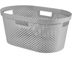 Curver Infinity Recycled Dots - Wasmand - 40L - Grijs