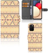 Wallet Book Case Geschikt voor Samsung Galaxy A03s GSM Hoesje Aztec Yellow