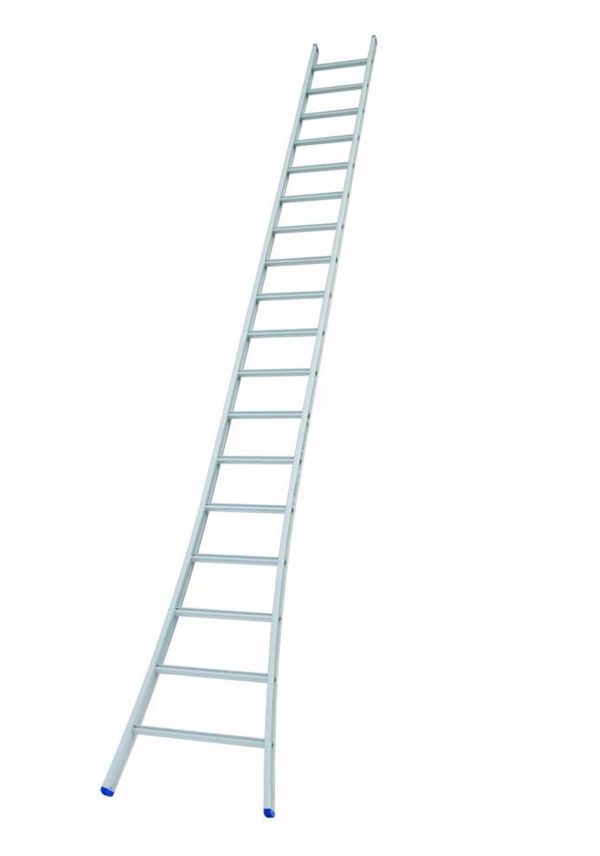 Solide Enkele Uitgebogen Ladder - 1x18 Sporten | Bestel nu