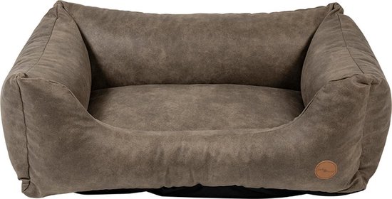 Jack and Vanilla Classy Sofa l Stone l 80x60x25 l kunst lederen hondenmand