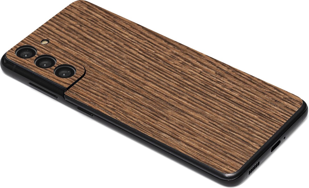 ScreenSafe Skin Galaxy S21 Cinnamon Wood zonder logo