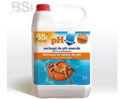 BSI - pH Down Liquid - Verlaagt de pH-waarde in uw zwembad of spa - 5 L