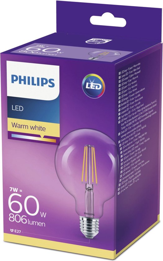 Philips LED Classic 60W Warm Wit
