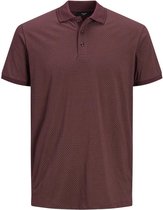 Jack & Jones Poloshirt Jprblalogo Stretch Aop Ss Polo Fst 12195597 Fudge/aop Stand Mannen Maat - M