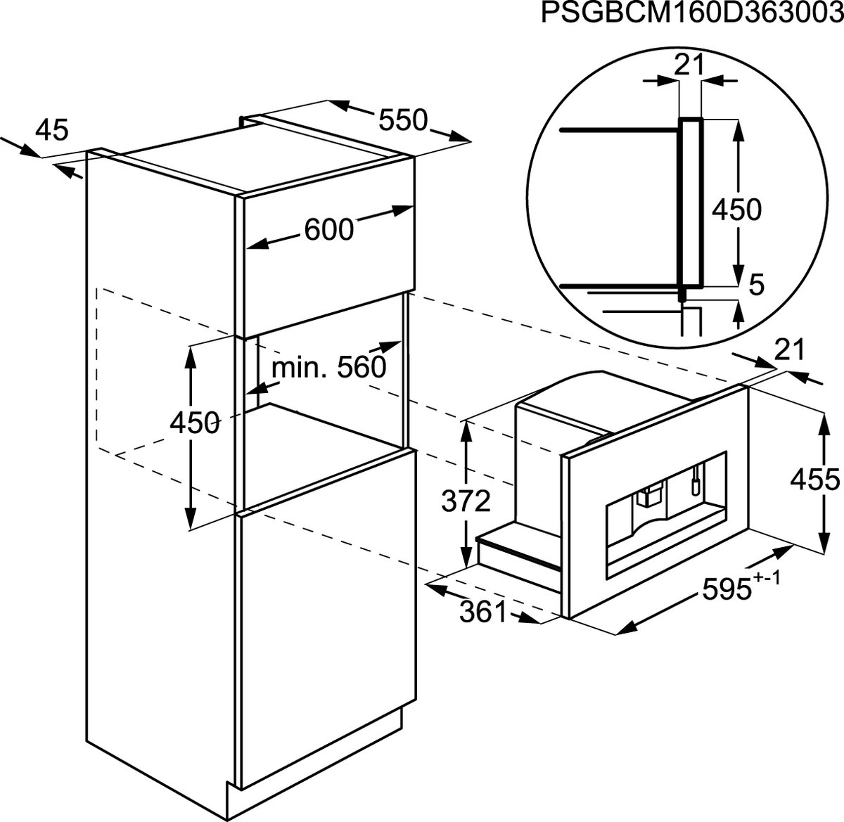 AEG KKE884500B Bonen Koffiemachine Zwart - afbeelding 3