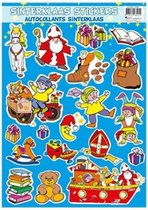 stickers Sinterklaas papier 19 stuks