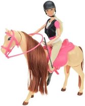 Lauren Tienerpop op bewegend paard 28 cm