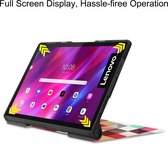 Tablet Hoes geschikt voor Lenovo Yoga Tab 11 (2021) - Tri-Fold Book Case - Blocks