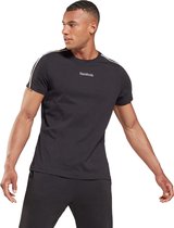 Reebok Essentials Piping Shirt Zwart