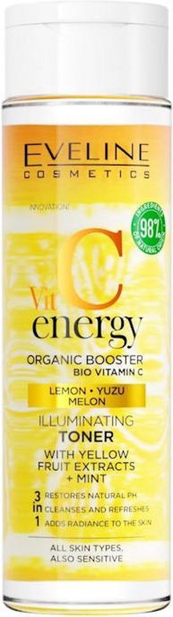 Eveline Cosmetics Vitamine C Energy Booster Toner 3in1 Sensitive Skin 200ml.