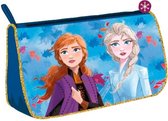 etui Frozen II 20 cm polyester blauw/goud