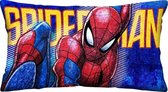 kussen Spider-Man jongens 70 x 35 cm polyester blauw/rood
