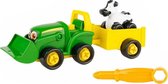 tractor Buddy Bonnie junior 15 cm groen/geel 11-delig