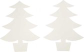 kerstbomen TeACH Me 21,5 cm karton wit 25 stuks