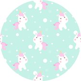 Vloerkleed vinyl rond | Unicorns