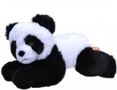 knuffel panda Ecokins Mini junior 20 cm pluche wit/zwart