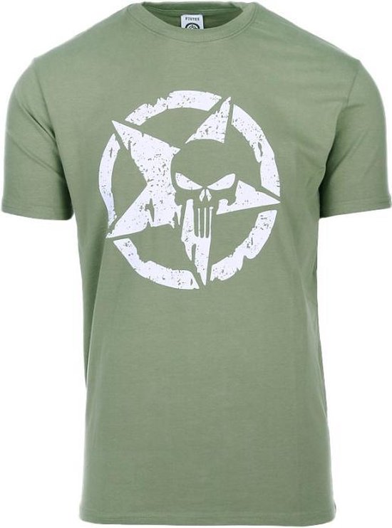 Fostex WWII Series - T-shirt Allied Star - punisher (kleur: Groen / maat: XXL)