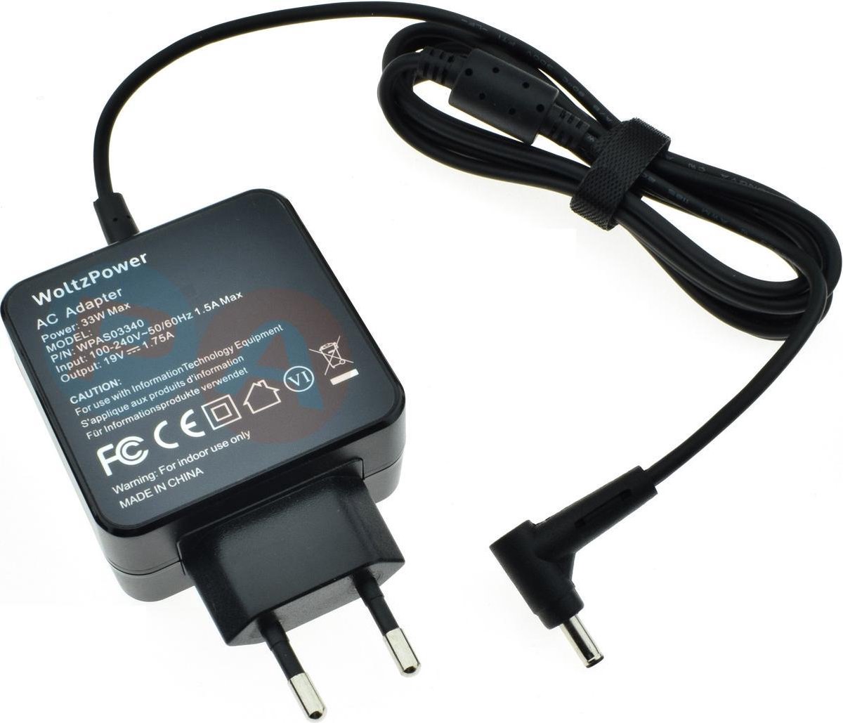Image of 33W Laptop Oplader geschikt voor Asus F200MA - Ronde Pin 4.0x1.35mm