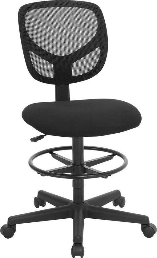 Nancy's Port Morris Chaise de bureau avec anneau de pied réglable -  Tabouret de... | bol.com