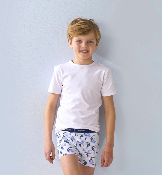 Little Label T-shirt Garçons Wit - 3 pièces - Ensemble de valeur - Taille 146-152 - Katoen BIO doux