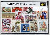Sprookjes – Luxe postzegel pakket (A6 formaat) : collectie van 25 verschillende postzegels van Sprookjes – kan als ansichtkaart in een A6 envelop - authentiek cadeau - kado - geschenk - kaart - hans christian andersen - sprookjesboek - sprookje