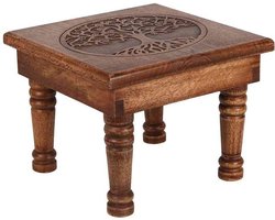 Salem's Fantasy Gifts - Altaar tafel Large Tree of Life Carved Bruin