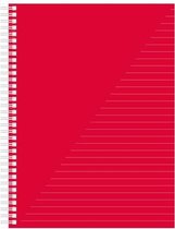 Kangaro Schrift A4 Gelinieerd Papier Rood/wit 80 Pagina's