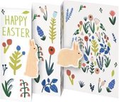 Trifold Triptych Card Happy Easter (GCN 143)