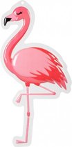 wanddecoratie flamingo 50 x 30 cm PVC roze