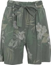 Cassis Dames Cassis - Short in tencel met bloemenprint - Broek - Maat 40