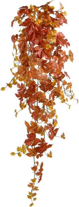 Herfst Maple kunst hangplant 120cm - oranje