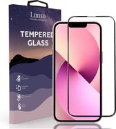 Lunso - Gehard Beschermglas - Full Cover Tempered Glass - Geschikt voor iPhone 13 / Geschikt voor iPhone 13 Pro - Black Edge