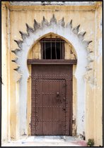 Poster oude deur in Tanger - 13x18 cm