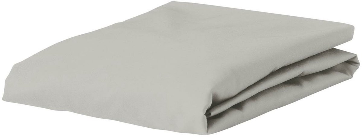 ESSENZA Satin Hoeslaken Zilver - 90x200 cm