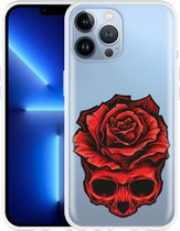 iPhone 13 Pro Max Hoesje Red Skull - Designed by Cazy