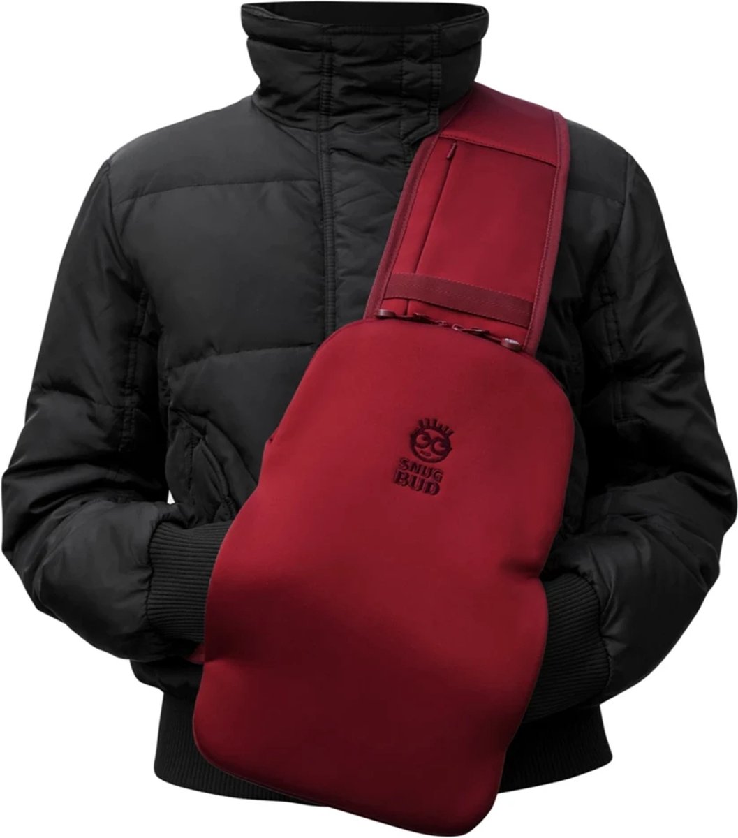 Snugbud Classic – bodywarmer rugzak met warmte kruik – Rood - Roze