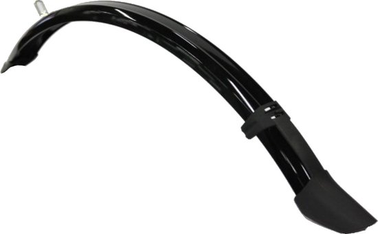 Zwart, glanzend Gazelle spatbord voor 28-inch fietsen, 75 mm breed.