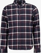 Unsigned geruit heren overhemd flanel - Blauw - Maat XL