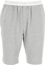 Calvin Klein CK ONE Lounge short - heren lounge joggingbroek kort - middeldik - grijs melange -  Maat: S