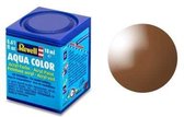 Revell Aqua #80 Mud Brown - Gloss - RAL8003 - Acryl - 18ml Verf potje