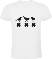 Three Little Birds | Heren T-shirt | Wit | Ajax | Bob Marley | Rastafari | Everything is gonna be alright | Vrijheid | Grappig | Cadeau