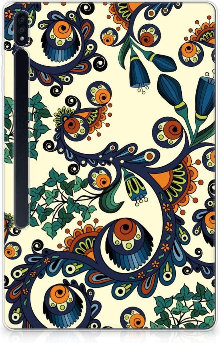 TPU Case Samsung Galaxy Tab S7 Plus | S8 Plus Barok Flower
