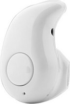 Mini draadloos Bluetooth oortje koptelefoon headset 1 stuks met microfoon / Wit