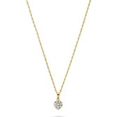 Favs Dames Ketting 9 karaat geelgoud 1 Zirconia One Size 87783111