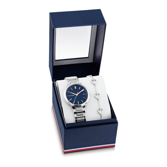 Tommy Hilfiger – Dames – Horloge – 34 mm – Zilverkleurig